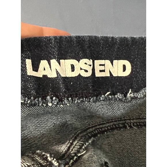 Lands End Womens Denim Jeans Size 16 Petite Wlastic Waist pull on stretch - Picture 4 of 15